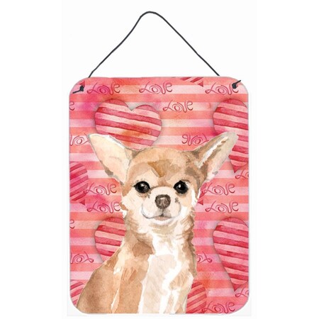 Carolines Treasures Chihuahua Love Wall or Door Hanging Prints BB9481DS1216